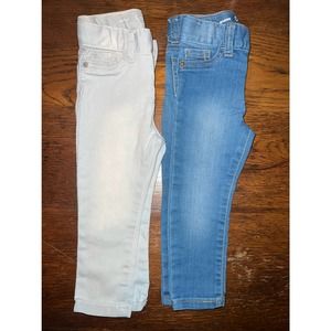 Cat & Jack Girls Jeans Jeggings 18 months adjustable lot bundle